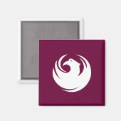 Aimant avec drapeau de la ville de Phoenix, Arizon (Recto/Verso)