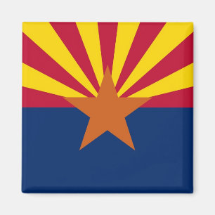 Aimant avec Drapeau de l'Arizona Etat - USA