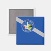 Aimant avec Drapeau de Las Vegas City, USA (Recto/Verso)