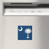 Aimant avec drapeau de l'État de Caroline du Sud - (In Situ (Lave-vaisselle))