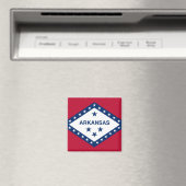 Aimant avec Drapeau de l'État de l'Arkansas - État (In Situ (Lave-vaisselle))
