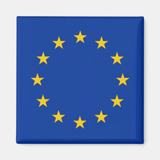 Aimant avec drapeau de l'Union européenne (Devant)