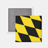 Aimant avec Drapeau de Munich, Allemagne (Recto/Verso)