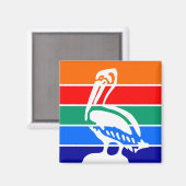 Aimant avec Drapeau de Saint-Pétersbourg, Floride (Recto/Verso)