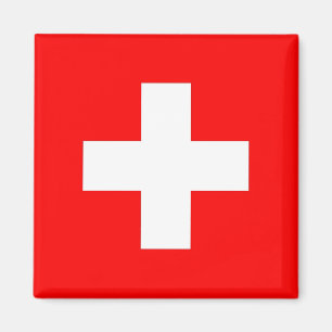 Aimant avec Drapeau de Suisse