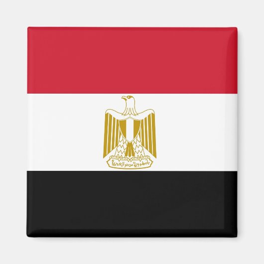 Aimant avec drapeau d'Egypte (Devant)