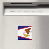 Aimant avec Drapeau des Samoa américaines - USA (In Situ (Lave-vaisselle))