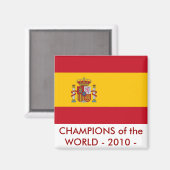 Aimant avec drapeau d'Espagne (Recto/Verso)