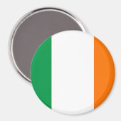 Aimant avec drapeau d'Irlande (Recto/Verso)