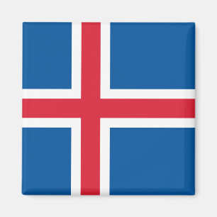 Aimant avec Drapeau d'Islande
