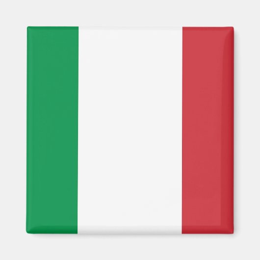 Aimant avec Drapeau d'Italie (Devant)