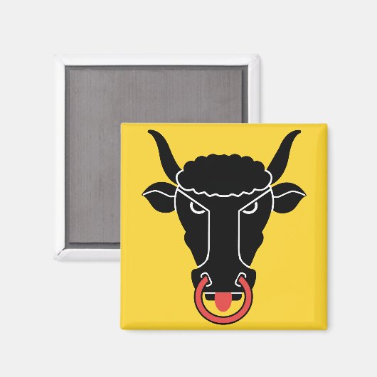 Aimant avec drapeau du canton d'Uri, Suisse (Recto/Verso)