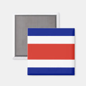 Aimant avec Drapeau du Costa Rica (Recto/Verso)