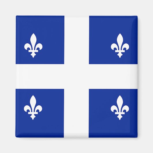 Aimant avec drapeau du Québec, Canada (Devant)
