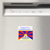 Aimant avec drapeau du Tibet (In Situ (Lave-vaisselle))