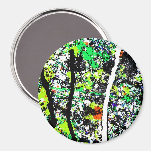 aimant avec image abstraite (Recto/Verso)