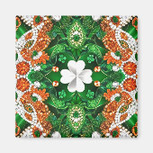 Aimant avec Irlande Couleurs Design (Devant)