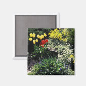 aimant avec jardin fleuri (Recto/Verso)