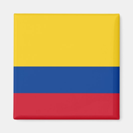 Aimant avec le drapeau de la Colombie (Devant)