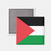 Aimant avec le drapeau de la Palestine (Recto/Verso)
