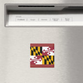 Aimant avec le drapeau de l'État du Maryland - Éta (In Situ (Lave-vaisselle))
