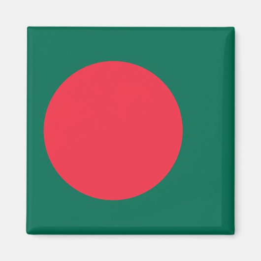 Aimant avec le drapeau du Bangladesh (Devant)