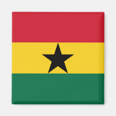 Aimant avec le drapeau du Ghana (Devant)