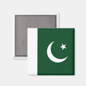 Aimant avec le drapeau du Pakistan (Recto/Verso)
