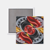 Aimant avec motif aux couleurs allemandes (Recto/Verso)