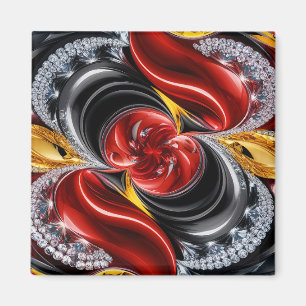Aimant avec motif aux couleurs allemandes