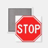 Aimant avec panneau stop (Recto/Verso)