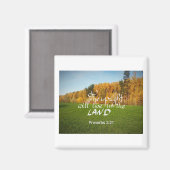 Aimant avec un verset biblique (Recto/Verso)