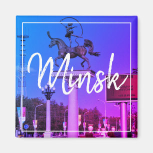 Aimant avec vue de l'architecture de Minsk, Biélor