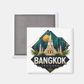 Aimant Aventure à Bangkok Thaïlande (Recto/Verso)