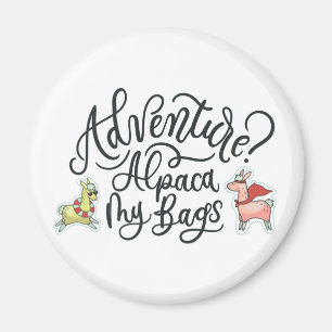Aimant Aventure ? Alpaca Mes Sacs
