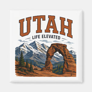 Aimant Aventure dans le canyon rouge de l'Utah
