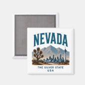 Aimant Aventure dans le désert du Nevada (Recto/Verso)