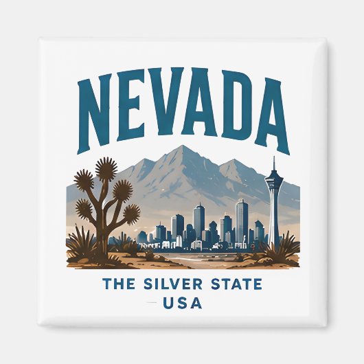 Aimant Aventure dans le désert du Nevada (Devant)