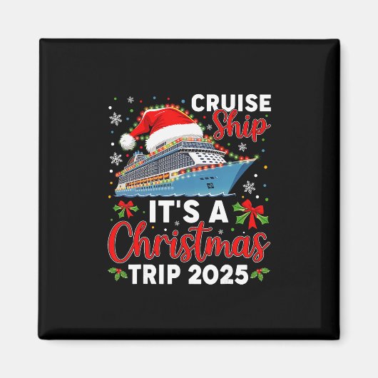 Aimant Aventure de Croisière de Noël 2025 (Devant)