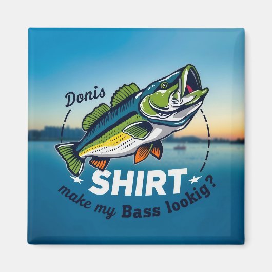 Aimant Aventure de pêche au bass (Devant)