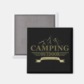 Aimant aventure en camping (Recto/Verso)