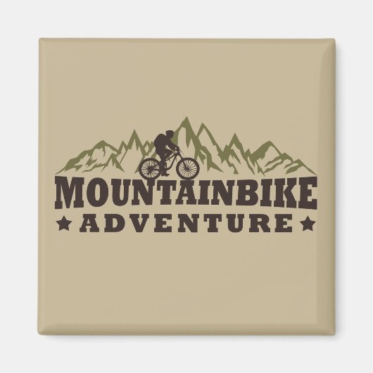 Aimant aventure en VTT tout terrain (Devant)