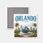 Aimant Aventure ensoleillée d'Orlando (Recto/Verso)