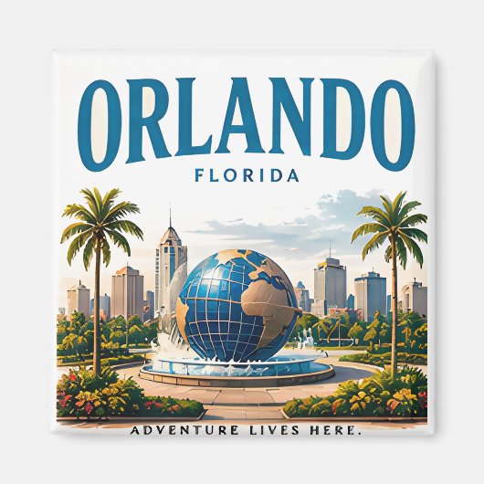 Aimant Aventure ensoleillée d'Orlando (Devant)