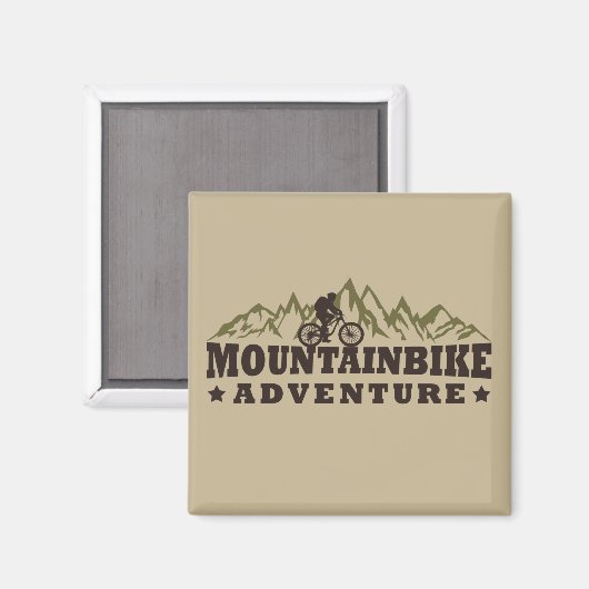 Aimant aventure hors route en VTT (Recto/Verso)