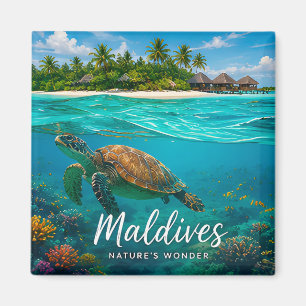 Aimant 🧲 Aventure océanique des tortues marines des Mald