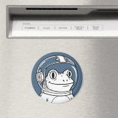 Aimant Aventure spatiale de la grenouille astronaute mign (In Situ (Lave-vaisselle))