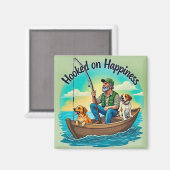 Aimant Aventures de pêche avec les pattes (Recto/Verso)