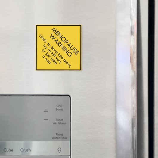 Aimant Avertissement de ménopause (In situ (réfrigérateur))