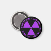 Aimant Avertissement de rayonnement violet (Recto/Verso)